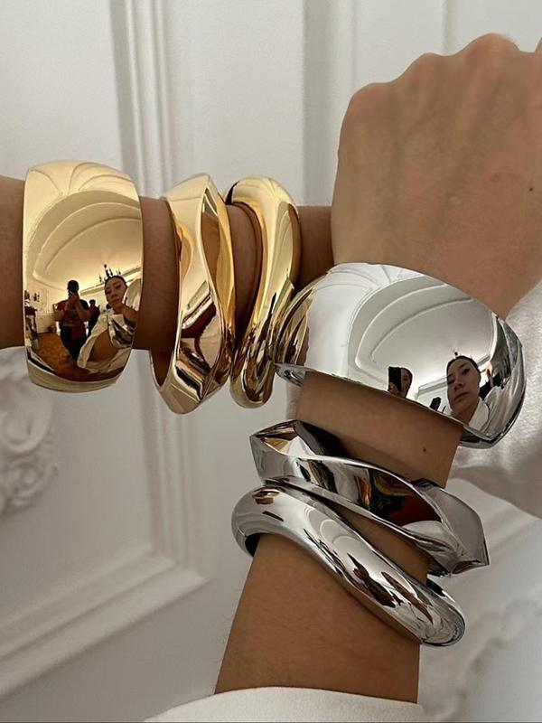Set of 3 Chunky Cuff Bracelets