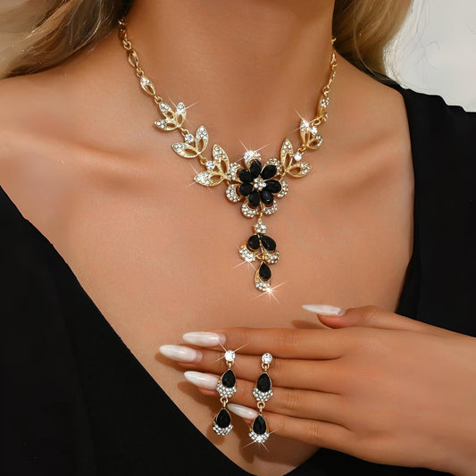 Floral Diamond Jewellery Set