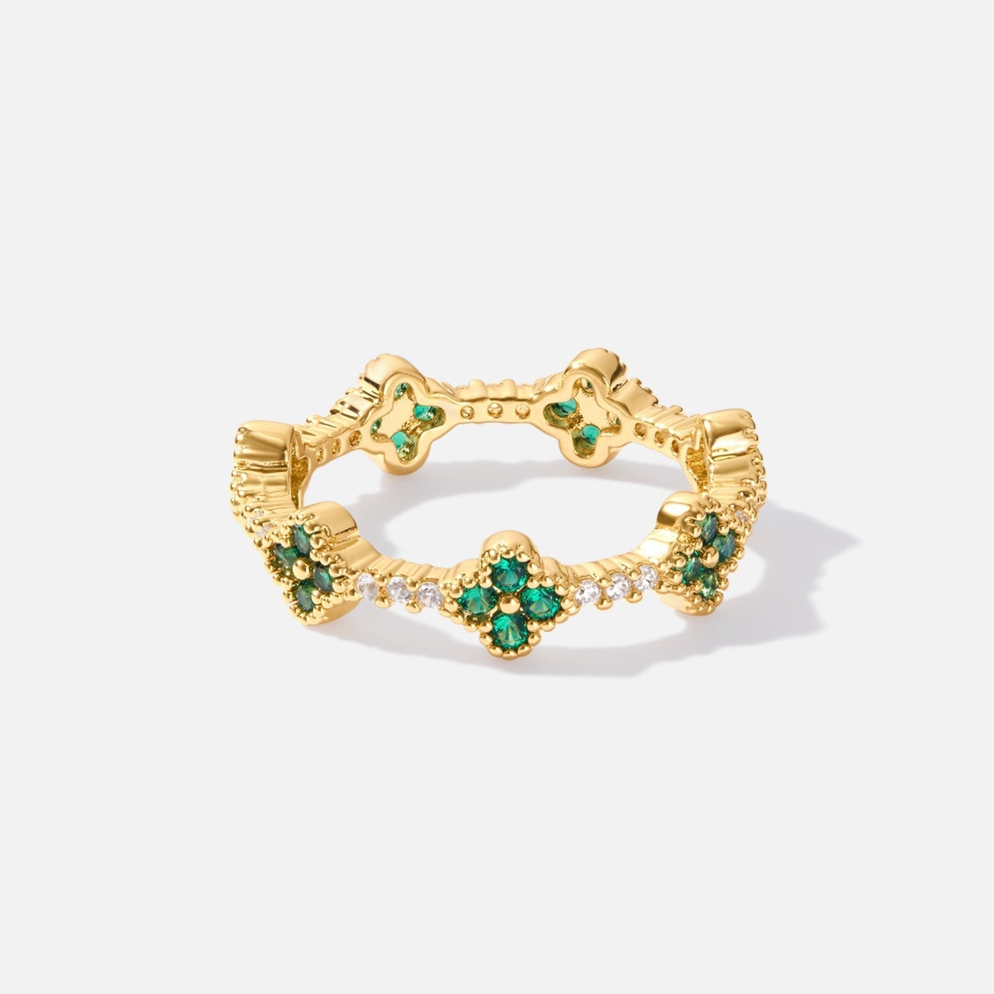Clover Crystal Ring by Lucky