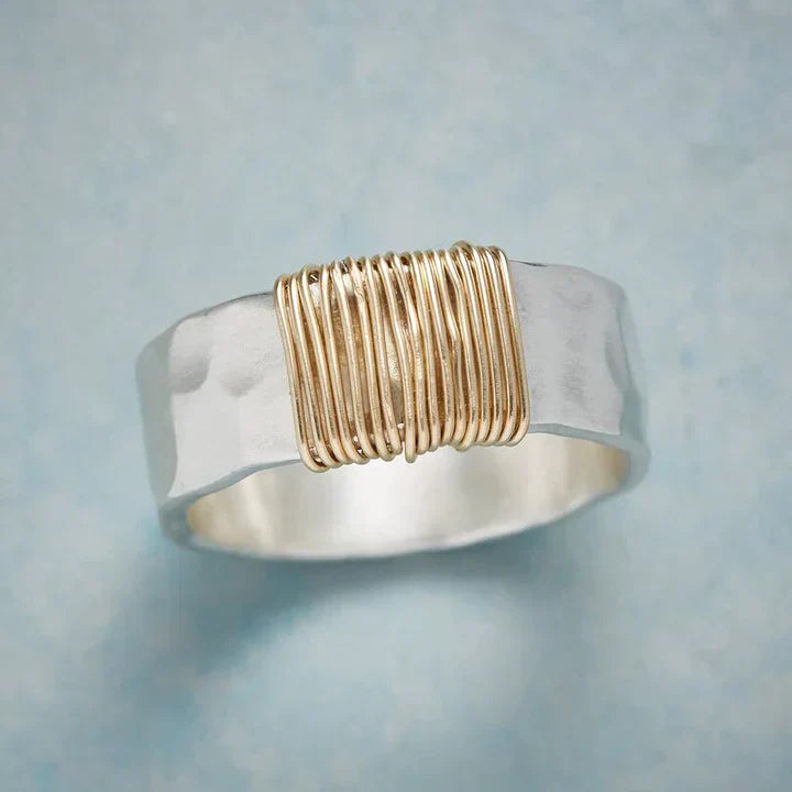 Classic Gold and Silver Vintage Ring