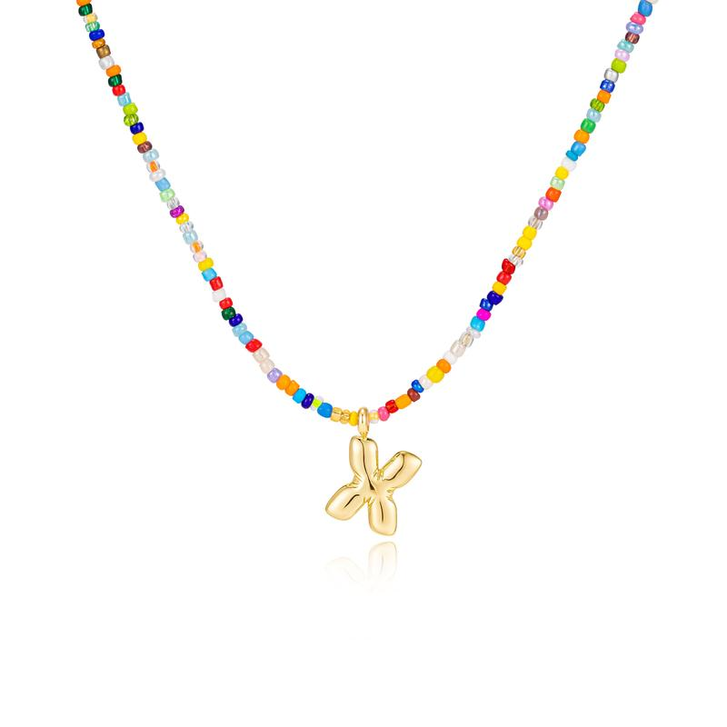 Vibrant Alphabet Pendant Necklace