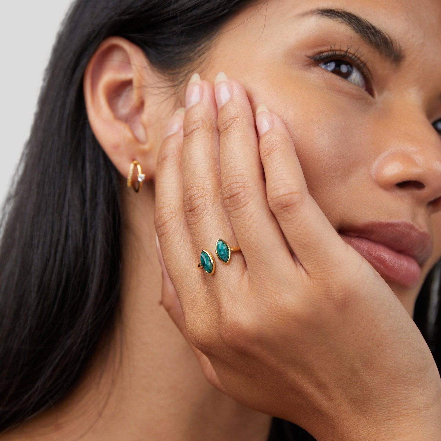 Elegant Green Wrap Ring