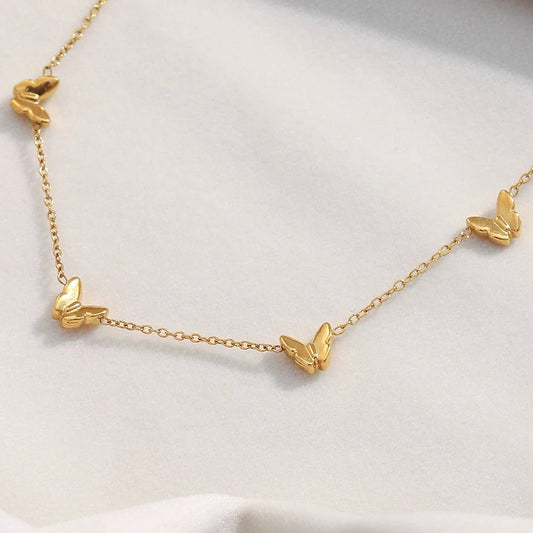 Thin Butterfly Necklace