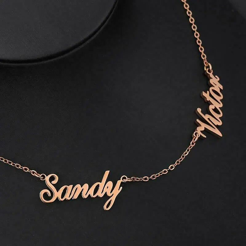 Custom Engraved Name Necklace
