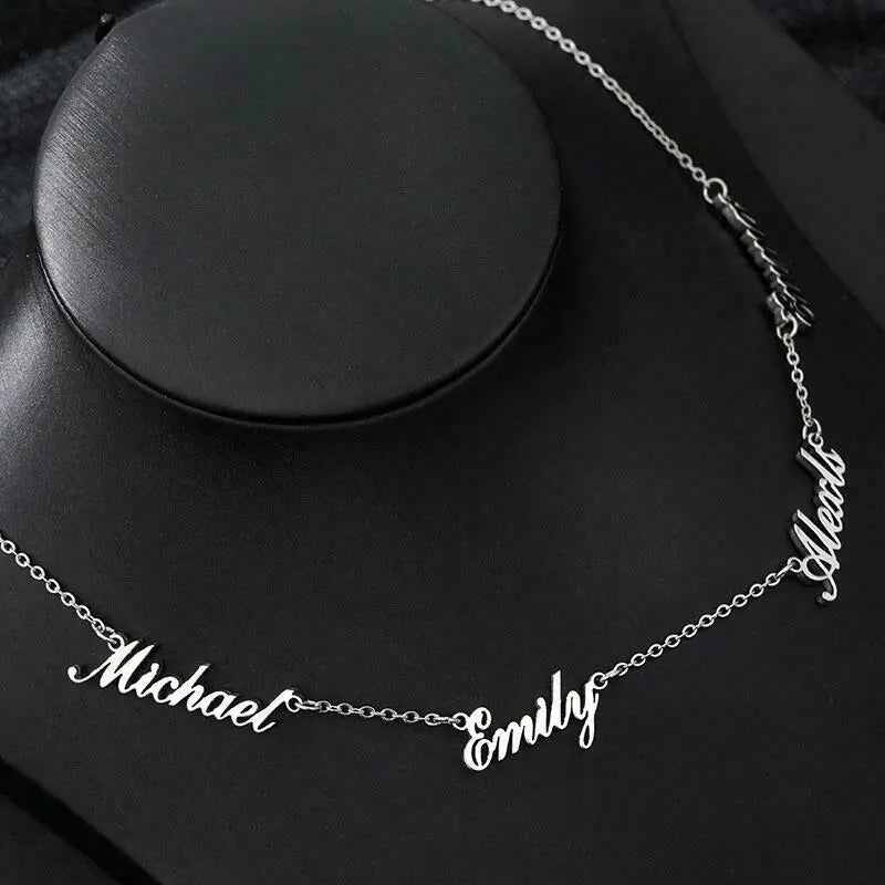 Custom Engraved Name Necklace