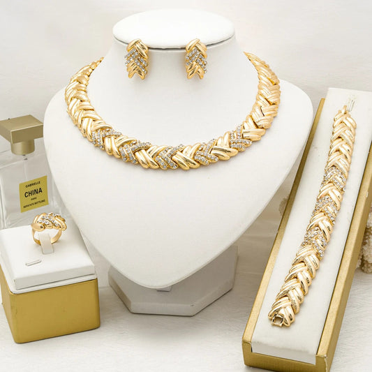 18k Luxury Thick Jewellery Set