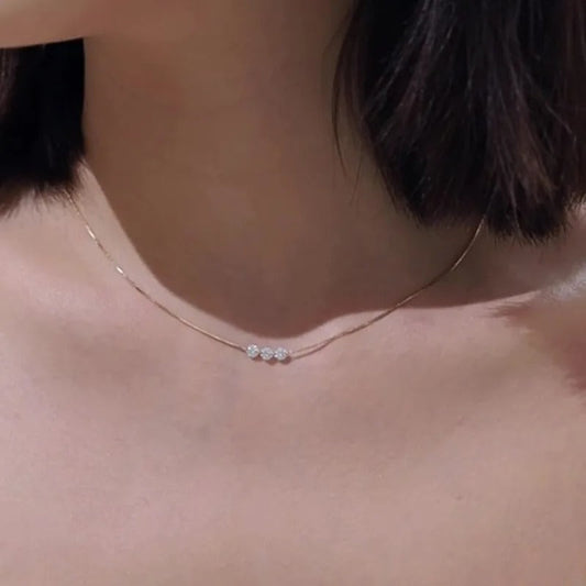 Three Stone Necklace