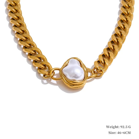 Chunky Pearls Jewellery Set