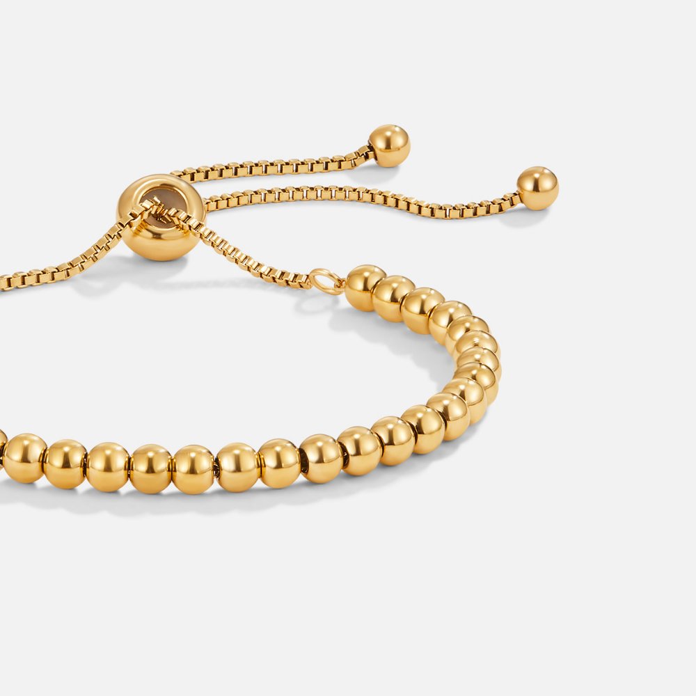Gold Beaded Bracelet by Nila