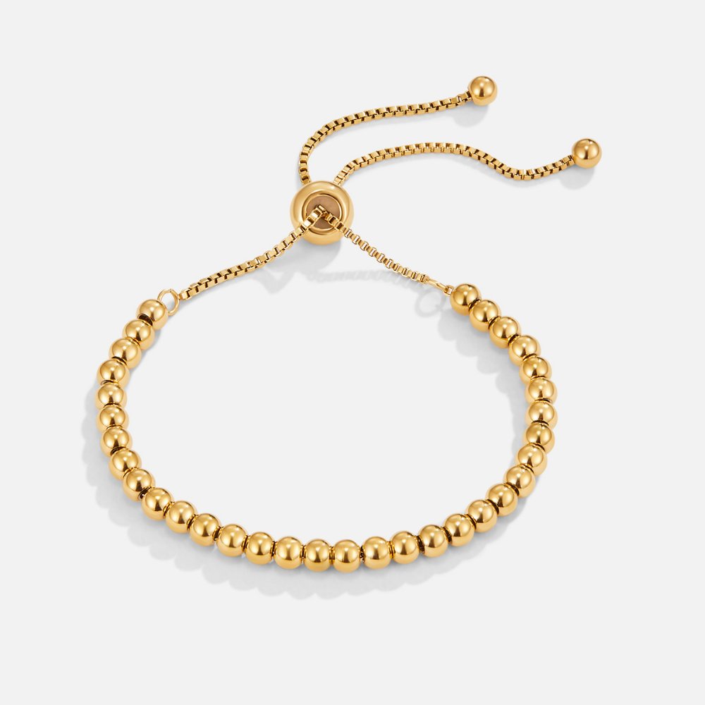 Gold Beaded Bracelet by Nila
