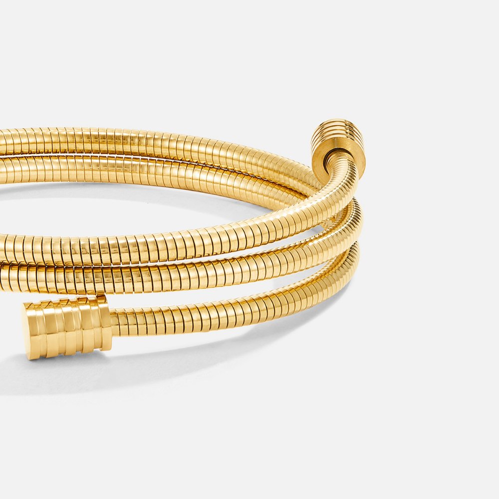Spiral Gold Bracelet