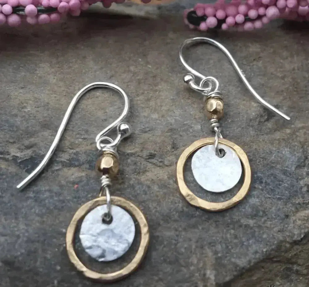 Classic Gold and Silver Vintage Earrings