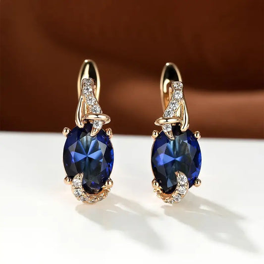 Midnight Gold Elegance Earrings