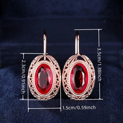 Talessia Rougefort Rose Earrings