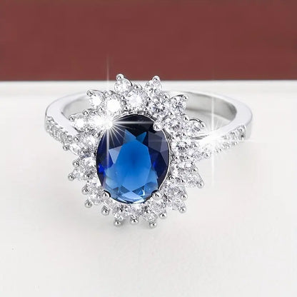 ELARA SAPPHIRA GOLD RING