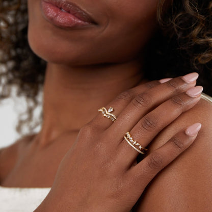Elegant Aura Crystal Ring