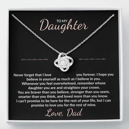 To My Daughter – Unbreakable Bond Necklace