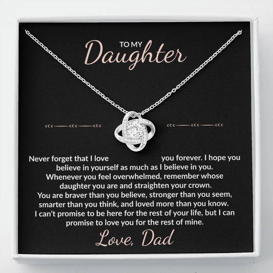 To My Daughter – Unbreakable Bond Necklace