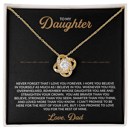 To My Daughter – Always With You Necklace