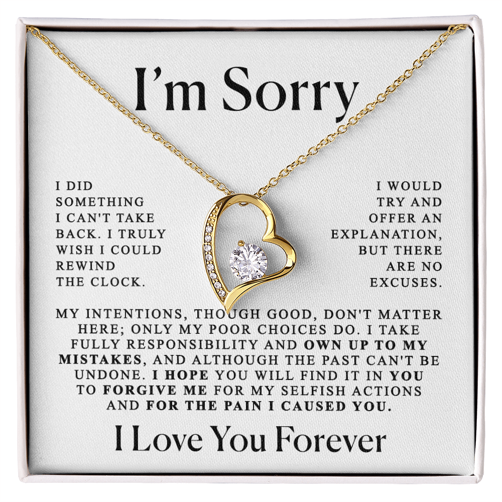 Apology Her Heart Necklace
