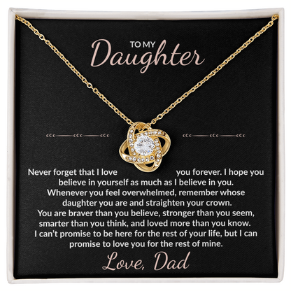 To My Daughter – Unbreakable Bond Necklace