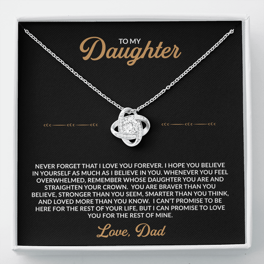 To My Daughter – Always With You Necklace