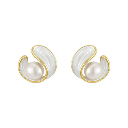 Lee - White Opal Earrings