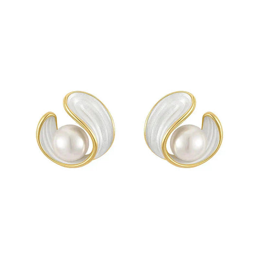 Lee - White Opal Earrings