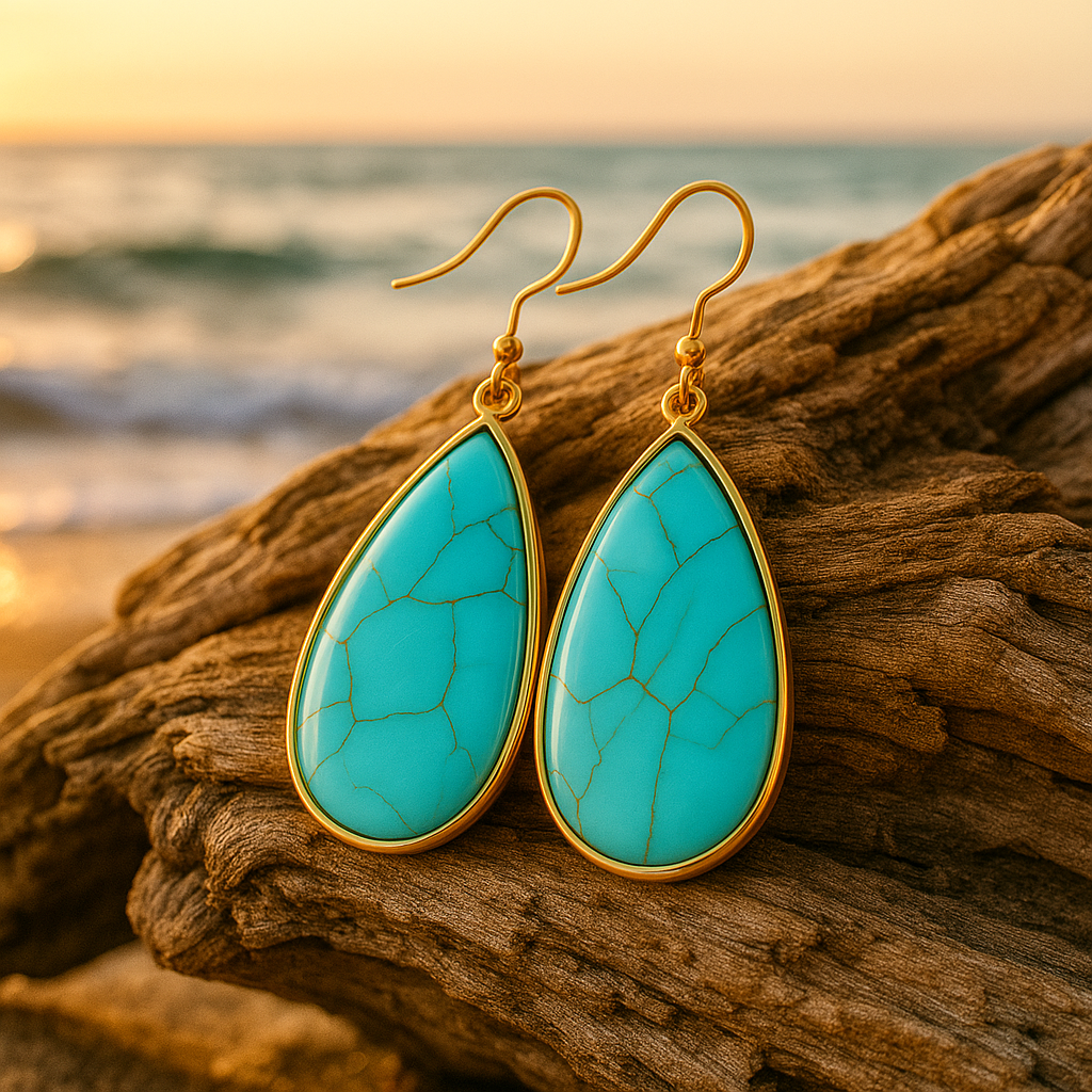 Turquoise Infinity Earrings