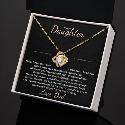 To My Daughter – Unbreakable Bond Necklace