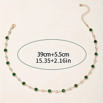 Emerald Green Gemstone Necklace