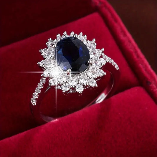 ELARA SAPPHIRA GOLD RING