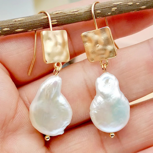 Celestine – Pearl Drop Earrings