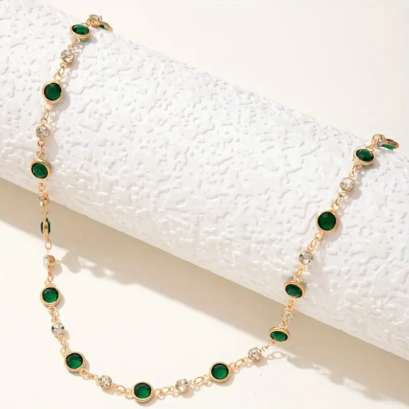 Emerald Green Gemstone Necklace