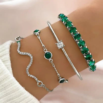 Emerald Gemstone Bracelet