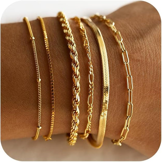 LIORA - Gold Bracelet Set