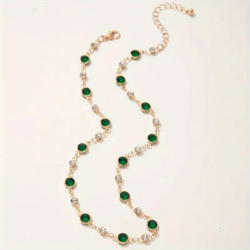 Emerald Green Gemstone Necklace