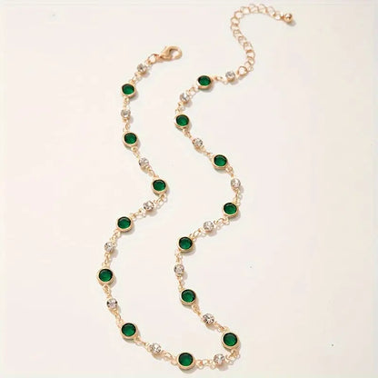 Emerald Green Gemstone Necklace