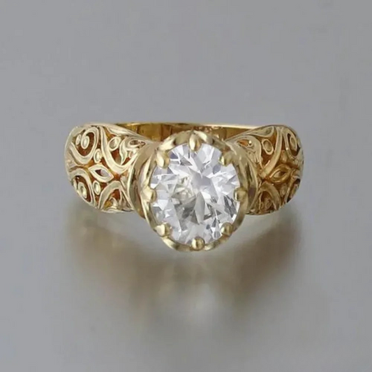 Classic White Zirconia Ring