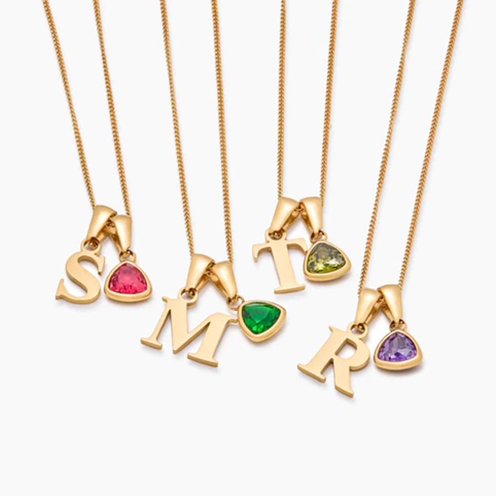 To my Daughter - Birthstone Love Letter Necklace