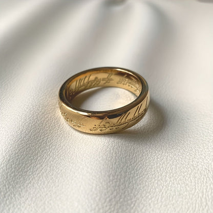Gold-Finished Energy Ring