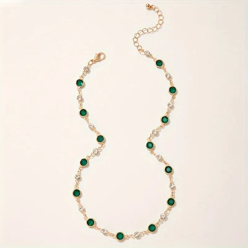 Emerald Green Gemstone Necklace