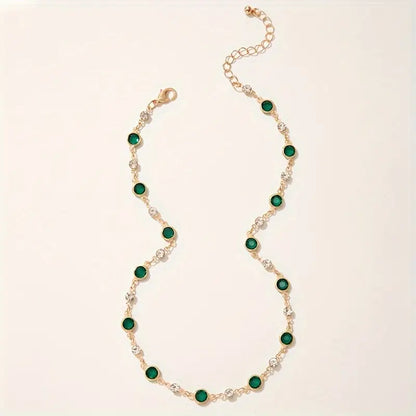 Emerald Green Gemstone Necklace