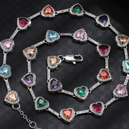 Vibrant Heart-Shaped Necklace