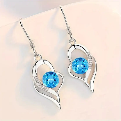 Celestial Heart Drop Earrings