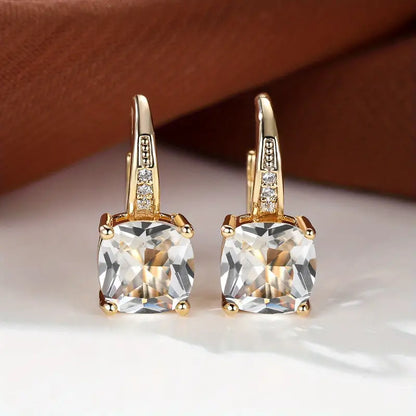 Gold Mystic Sapphire Earrings