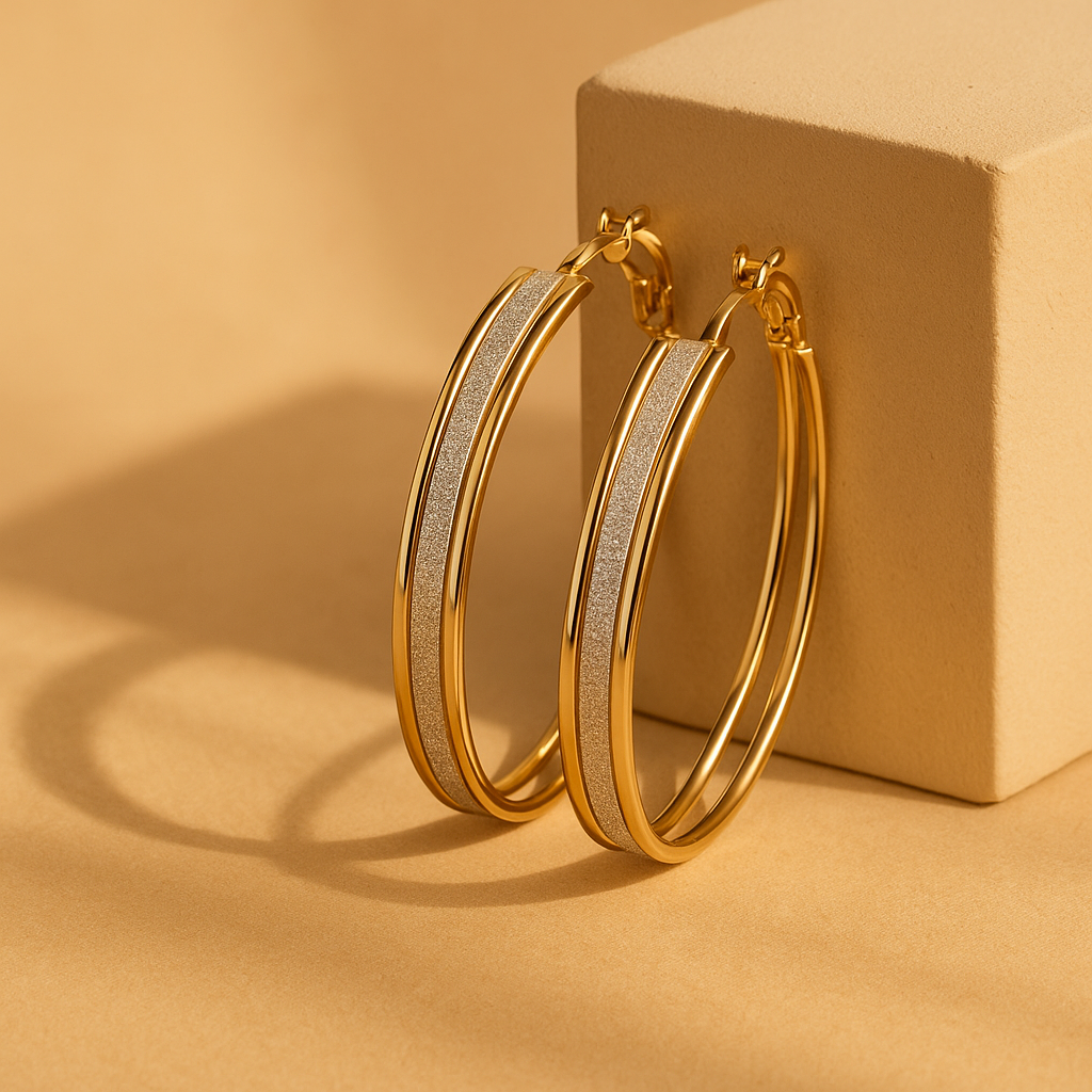 Annabelle – Two-Tone Gold & Silver Earrings