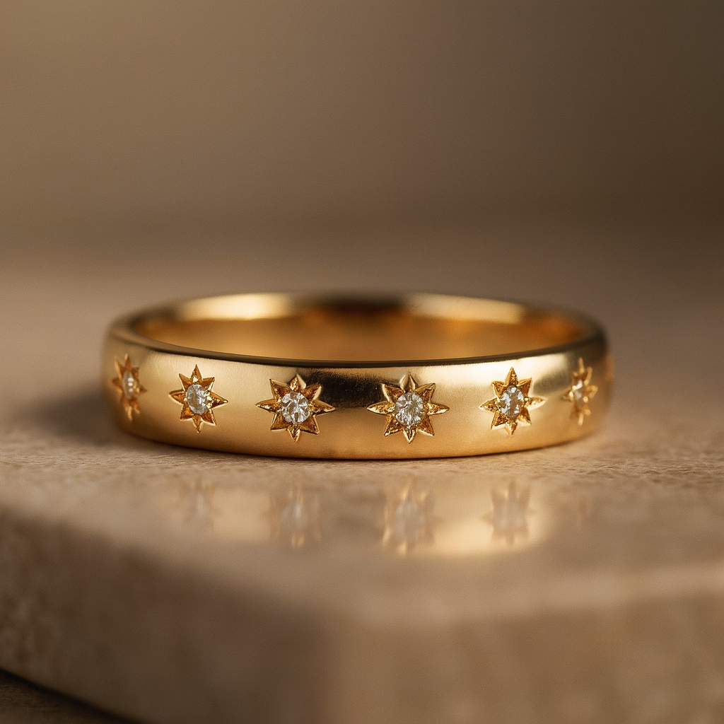 Vintage Gold & Zirconia Ring