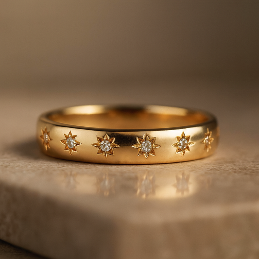 Vintage Gold & Zirconia Ring