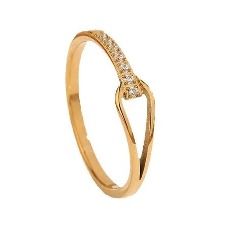 Elegant Gold Geometric Ring